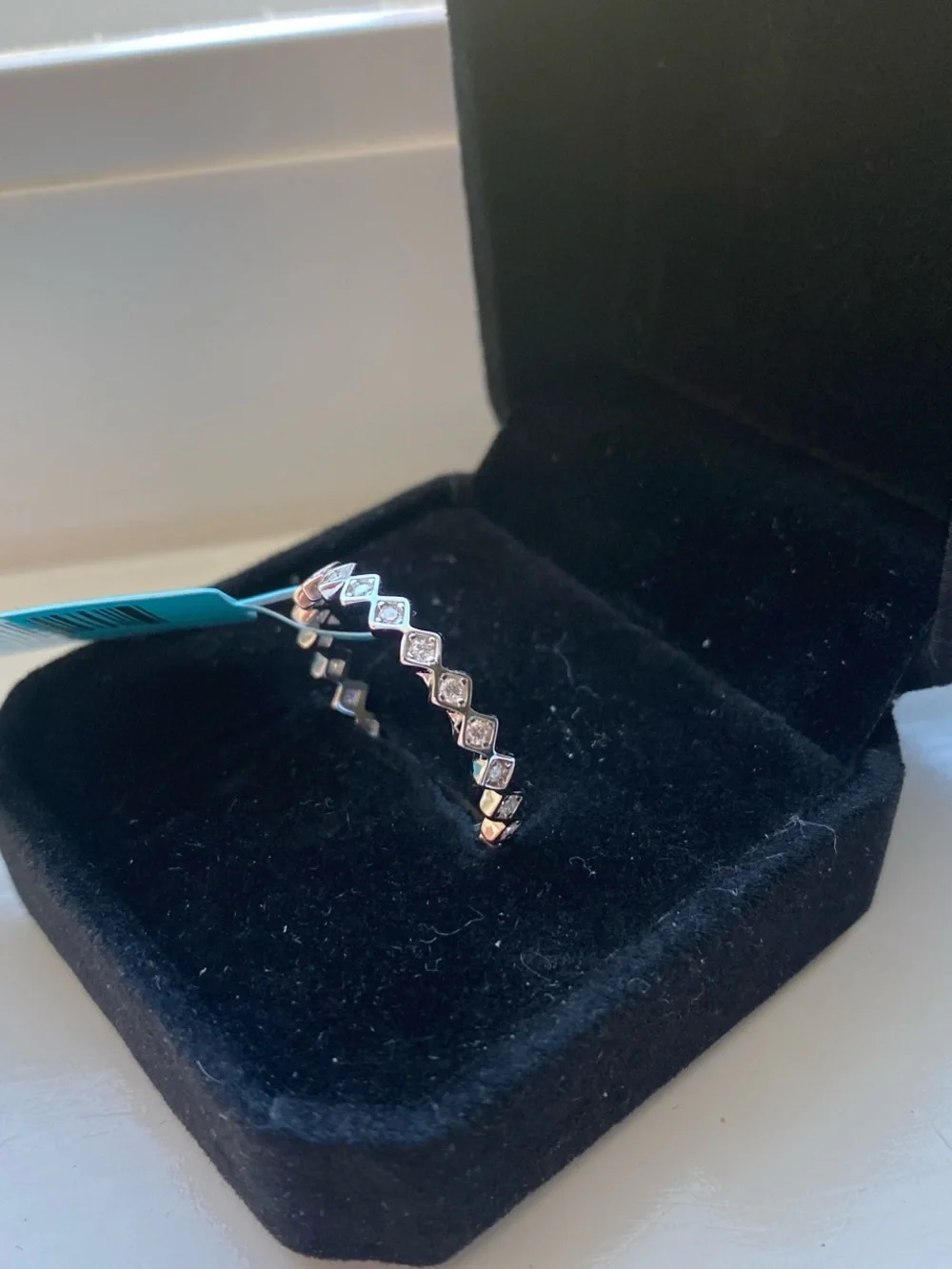 Stackable Moissanite Eternity Band Ring Size 9